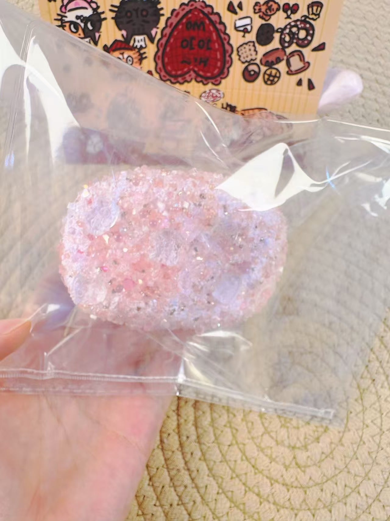 hijojowo 豊富猫表情キラキラ　ピンク